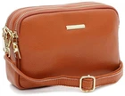 Жіноча шкіряна сумка Borsa Leather стильна коричнева сумка через плече з натуральної шкіри 54224