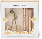 Zestaw kosmetyków do makijażu Magic Studio Diamond Shiny Look wodoodporny tusz do rzęs 12 ml + kredka do oczu 0.8 ml + pęseta do podkręcania rzęs (8436591928324)