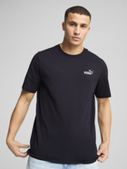 Футболка бавовняна довга чоловіча Puma Ess Small No.1 Logo Tee 68253416 S Темно-синя (4067983301001)