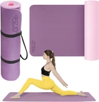 Килимок (мат) спортивний 4FIZJO TPE 180 x 60 x 0.6 см для йоги та фітнесу Violet/Pink (P-5907739316950)