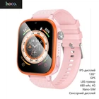 Детские смарт часы Hoco Y101 (IPS-дисплей, 1.83", GPS, LBS-трекер, 680 мАч, 4G, Nano-SIM, сенсорный дисплей, для школы) - Розовый