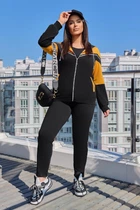 Спортивный костюм 598280 Черный-горчичный 62-64