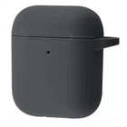 Чехол силиконовый с карабином Wave Premium Silicone Case для Apple AirPods 1/2 gray