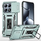 Ударопрочный чехол Camshield Army Ring для Xiaomi 14T Зеленый / Light Green Без бренда