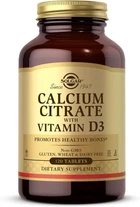 Цитрат кальцію з вітаміном D3 Solgar, Calcium Citrate with Vitamin D3, 120 таблеток