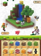 Конструктор для дітей Minecraft на магнітах, 128 деталей [X112]