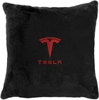 Подушка декоративная Evatech Tesla Черная с вышивкой 35х35 см (MPCSSBV041)