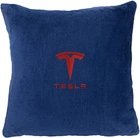 Подушка декоративная Evatech Tesla Синяя с вышивкой 45х45 см (MPCSHLV041)