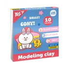 Пластилин 10 цветов 200 грамм Line Friends YES, 540664