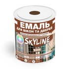 Емаль Для Вікон та Дверей SkyLine Wood Коричнева RAL 8017 0.75 л