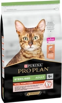 Сухой корм для кошек Purina Pro Plan Sterilised Adult 1+ Vital Functions с лососем
