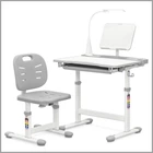 Комплект Evo-kids (стілець+стіл+полиця+лампа) Evo-17 G Ergo (арт. Evo-17 G Ergo) Сірий
