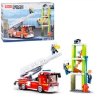 Конструктор SLUBAN пожарная машина, фигурки, 343дет M38-B0966