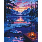 Картина за номерами "Зимовий пейзаж" 40*50см, термопакет 11056-AC