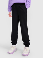 Spodnie dresowe młodzieżowe dziewczęce joggery 4F 4FJWMM00TTROF1189-20S 140 cm Czarne (5905700384663)
