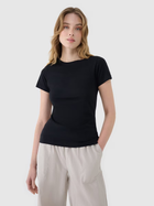 T-shirt damski 4F 4FWSS25TTSHF1995-20S S Czarny (5905700403722)