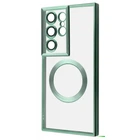 Чохол силіконовий з захистом камери WAVE Premium Metal Color Case with Magnetic Ring для Samsung Galaxy S23 Ultra green