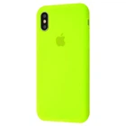 Чехол силиконовый Elegant Premium Stylish Case Silicone Case Full для Apple iPhone X/Xs lime green