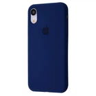 Чехол силиконовый Elegant Premium Stylish Case Silicone Case Full для Apple iPhone Xr deep navy