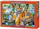 Пазл Тигры возле ручья 1000 деталей Castorland
