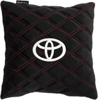 Подушка EVAtech 30 х 30 см Toyota Чорна з червоною ниткою (SPSALHRBRV030)