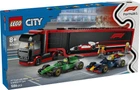 Конструктор LEGO City Вантажівка F1 з автомобілями RB20 та AMR24 1086 деталей (60445)