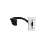 Розетка HDMI Schneider Electric Unica New 1 модуль белая NU343018