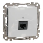 Комп'ютерна розетка Schneider Electric Sedna Design RJ45 кат. 5Е UTP алюміній SDD113451