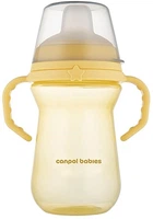 Кружка тренировочная с силиконовым носиком "FirstCup", 250 мл, желтая - Canpol Babies (1320331-31105304)