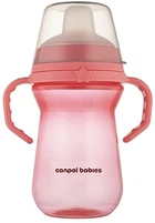 Кружка тренировочная с силиконовым носиком "FirstCup", 250 мл, розовая - Canpol Babies (1320328-31102116)