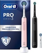 Набір електричних зубна щітка Oral-B Pro3 3900N Black CA + Pink CA (8006540760277) (955555908654062) - Уцінка