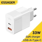 Зарядное устройство Essager 33W GaN PD USB, USB Type-C White