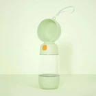 Пляшка-поїлка для тварин Semi Pets Feeder 400 мл + 185 мл 2 відділення, Green