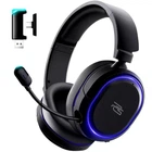 Ігрові бездротові навушники Proove Gaming Rapture з мікрофоном та LED RGB підсвічуванням геймерська гарнітура (GHRP00010001) Black