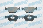 Комплект гальмівних колодок CHRYSLER CROSSFIRE, MB CLK, MB E-CLASS, SAMKO (5SP406)