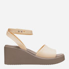 Жіночі сандаліі Crocs Brooklyn Ankle Strap Wedge 209406-2DS 38-39 (M6/W8) 24 см Бежеві (196265596485)