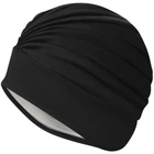 Шапка для плавания TURBAN CAP Aqua Speed 245-07 черный, OSFM