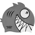 Шапка для плавания ZOO Pirana 9701 Aqua Speed 246-26 пиранья, серый, OSFM