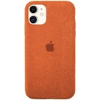 Чехол Alcantara Алькантара для iPhone 11 (07) Orange оранжевый