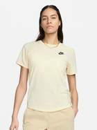 Футболка бавовняна жіноча Nike Sportswear Club Essentials DX7902-113 XS Бежева (196608537618)