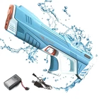Водный пистолет электрический Water Gun водяной бластер автомат с автоматической закачкой воды Water Superior Gun Голубой (128168)