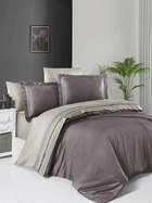 Постельное белье First Choice Deluxe Satin 200 х 220 см Serenity Lilac-Beige