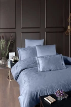 Постельное белье First Choice Jacquard Satin 200х220 см Stesha Dusty Blue