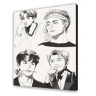 Картина за номерами з лаком ArtCraft "BTS. Fan Art" 40*50 см 10278-AC