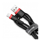 Кабель Baseus Cafule USB - Lightning 0.5m CALKLF-A19 черно красный