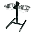Миски на штативі для собак 2*4,75 L Croci DINNER SET (нержавійка)