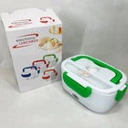 Ланч бокс електричний з підігрівом Lunch Heater 220 V Pro, Термос для їжі для дітей. Колір: зелений