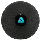 Слембол м'яч набивний для кросфіту та фітнесу Slam Ball LiveUp LP8105-5 5кг (PVC, мінеральний наповнювач, d-23см, чорний)