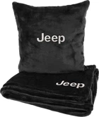 Подушка и плед в авто EVAtech из махры S для Jeep черные (MBLMPSSBV014)