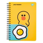 Блокнот на спіралі 2 в 1 у клітинку YES Line Friends Sally 151780 4915767